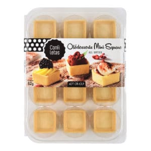 Confiletas Mini Sweet Square Pastry Cases x 12