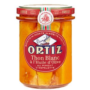 Ortiz Bonito White Tuna Fillets Espellette in Olive Oil 220g