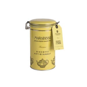 Marabissi Lemon and Ginger Biscotti Tin 200g