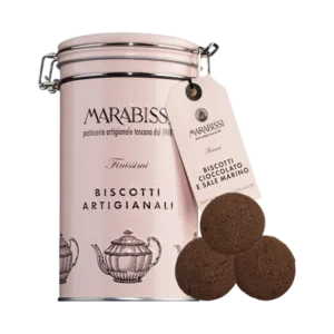 Marabissi Chocolate and Sea Salt Cookies Tin 200g