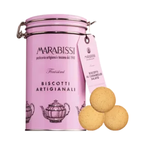 Marabissi Salted Caramel Biscotti Tin 200g